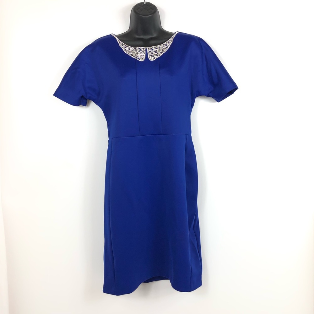 Sophia Christina Royal Blue Jeweled Dress
